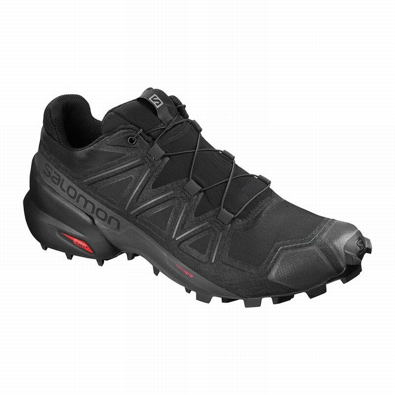 Chaussures De Trail Running Salomon Homme Noir - Salomon SPEEDCROSS 5 - France (5318-CUFRP)